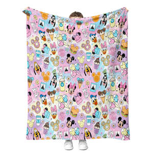 Super Soft Fluffy Cartoon Character Blankets Customized Fleece Flannel Bed Sofa <b>Couch</b> Wearable <b>Throw</b> Blanket Gifts Blankets - Product Image 2