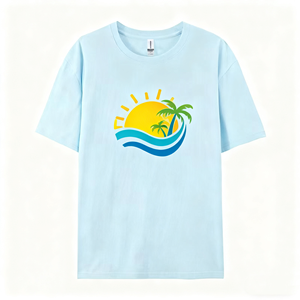 Premium 270gsm Heavyweight 100% Coton T-Shirt 3D Tricot Tubulaire avec Côtés Sans Couture Loose Fit Blank Design - Product Image 2