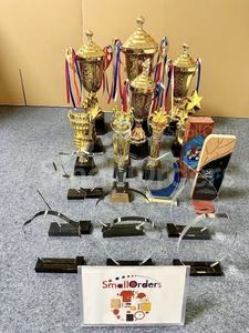 Medali logam kustom hadiah promosi souvenir olahraga sepak bola kaca kristal piala penghargaan medali plak kerajinan - Product Image 3