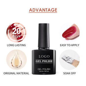 Juego de 19 colores de etiqueta privada, esmaltes de Gel en polvo brillante, esmalte de cristal para decoración de uñas, Gel UV, Kit de barniz semipermanente - Product Image 3