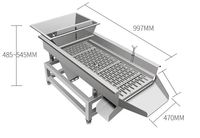Nouvelle machine à crible vibrant linéaire en acier classement continu pour sable gravier minerai alimentation haricots blé maïs grain-comprend moteur engrenage