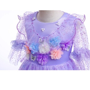 Disfraces de Juego de Rol al por Mayor, Vestidos de Princesa Morados para Niñas, Vestidos de Fiesta de Cumpleaños, Disfraces de Teatro Personalizados - Product Image 4