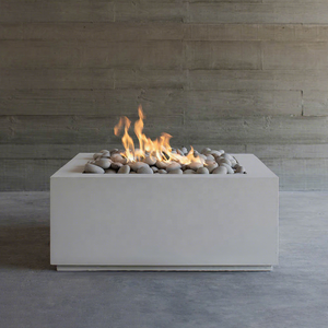 CRUISE 800mm fogata independiente cuadrado Metal madera/Gas/Alcohol/estufa electrónica para cocinar al aire libre gran Villa decorativa <span class=keywords><strong>Bon</strong></span> - Product Image 1