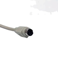 Adaptador de Ratón USB para Computadora KAICAP, Puerto PS/2, 6 Pulgadas, Macho-Hembra, Revestimiento de PVC, Blindaje Trenzado, Conductores Chapados en Oro, Cable CE, Beige