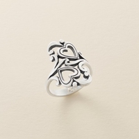 Bague empilable en argent sterling S925 James Avery, style gothique rétro, papillon, couronne, cœur, adaptée aux bijoux bohèmes pour femmes