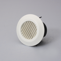 Grille de Diffusion Plafond Ronde 100mm en ABS pour Système de Ventilation CVC