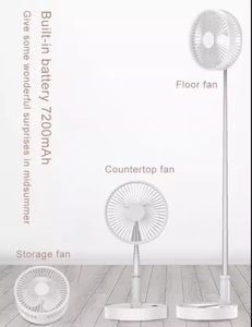 Mát Thiết Kế Xách Tay USB Có Thể Sạc Lại Gấp Kính Thiên Văn Bảng Fan Có Thể Điều Chỉnh Chiều Cao Máy Tính Để Bàn Fan Mạnh Mẽ Gió - Product Image 5