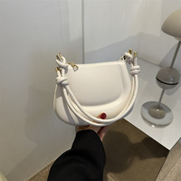 Sac à main de luxe en cuir PU, couleur unie, nouvelle collection, pour femme, idéal pour le bureau et la mode.