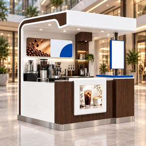 Quiosco de Café Personalizado para Centro Comercial, Puesto de Café para Interiores, Quiosco de Venta de Café en Centro Comercial - Product Image 1