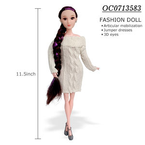 12 pièces 11.5 pouces articulations mobiles pliables mode fille poupée et jouet - Product Image 5