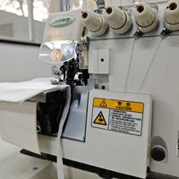 Machine à coudre surjeteuse industrielle Doso S5E-4AD, manuelle, à aiguille simple, métal, StitchPro pour des lignes régulières avec moteur