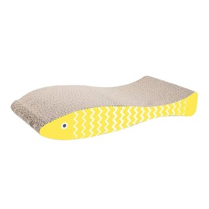 Cat Scratching Board Fish Shape 44.5cm Corrugated <b>Paper</b> For Cats - Product Image 2