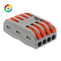 Fabrik-Großhandel PCT-2 Serie Hebelklemmenblock CE-Zertifiziert 32A 250V 2-5 Port Schnellverbindungs-Kabelverbinder