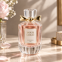 Parfum pour femmes de luxe avec logo personnalisé, eau de parfum longue durée, parfum floral frais, marque privée, vente en gros