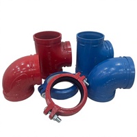 Raccords rainurés en fonte ductile certifiés UL ASTM A536 300 PSI, Couplage, Coude, Té, Réducteur UL FM pour Système de Protection Incendie par Asperseurs