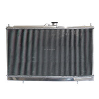 Radiateur entièrement en aluminium avec cache-ventilateur pour Mitsubishi Lancer Evolution 6 2.0L 2.4L 2002-2007 - Pièce auto