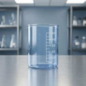 <b>500ml</b> Graduated Beaker Transparent Laboratory <b>Glass</b> Cup Measuring Cylinder for School and Lab Use - Product Image 4