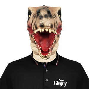 Masque de crâne effrayant en latex naturel, accessoire de costume d'horreur pour Halloween, pour enfants et adultes, masque de tyrannosaure - Product Image 6