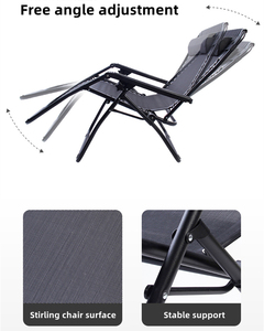 Chaise longue pliante d'extérieur meubles de <span class=keywords><strong>camping</strong></span> se prélasser au <span class=keywords><strong>soleil</strong></span> - Product Image 2