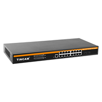 Module enfichable Tincam, commutateur industriel 16x1GE 2x1GE avec SNMP et QoS