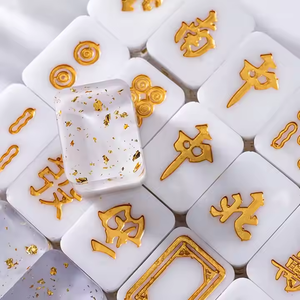Fichas de Mahjong de Acrílico Transparente Personalizadas, Tamaño Personalizado para Entretenimiento Familiar - Product Image 2
