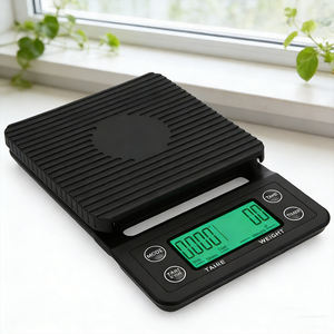 KLAM 맞춤형 <span class=keywords><strong>3kg</strong></span> 0.1g 커피 계량 드립 미니 전자 주방 저울 트레이 ABS 플라스틱 배터리 구동 LCD 디지털 - Product Image 3