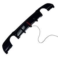 Diffuseur arrière de style MP de qualité supérieure avec lumières à bande verticale adapté à la BMW Série 3 (2005-2012) E90/E92
