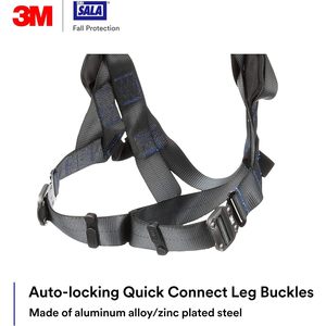 เสื้อกั๊กนิรภัย 3M X300 X-style พร้อมห่วงเหล็ก D-ring ปรับความยาวได้ เชื่อมต่อรวดเร็ว รับน้ำหนักได้ 1200 กก. ป้องกันการตก ใช้ได้ทั้งชายและหญิง - Product Image 5