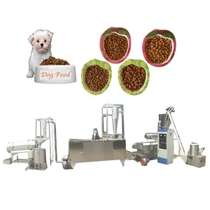 Coût en Chine pour une ligne de production complète des fabricants machine d'extrudeuse d'aliments pour animaux de compagnie utilisée pour la vente