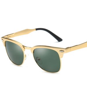Nouvelles lunettes de soleil polarisées classiques pour hommes, de marque tendance, en magnésium et aluminium, design italien personnalisé, conformes aux normes CE - Product Image 1