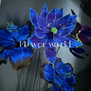 Gros Artificielle Fait Main Grand Stand Bouquet <span class=keywords><strong>Iris</strong></span> Géant Fleur pour la Décoration de Fête - Product Image 1