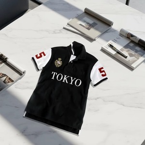 Nuevo Modelo de Camisetas Polo para Hombre 100% Algodón, Logotipo Bordado Personalizado de Alta Calidad, Camisetas Polo Casuales para Hombre - Product Image 2