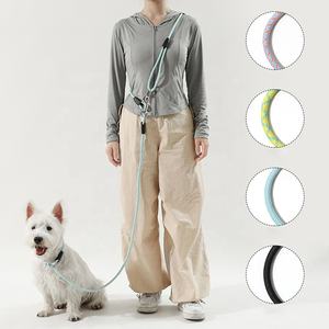 Laisse pour chien multifonctionnelle 2025 en polyester/nylon, ceinture de taille, bandoulière mains libres, dégagement rapide, sécurité automobile, réfléchissante double face - Product Image 1