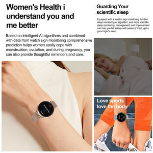 שעון חכם עבור נשים גברים bluetetooth טלפון חכם עם מבחן הלחץ תצוגת שעון עולם אימון תצוגת שעון עולם - Product Image 3