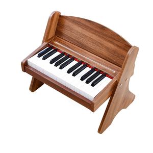 Mini clavier électronique de <span class=keywords><strong>piano</strong></span> en bois à 25 touches sans danger pour les tout-petits Instrument de jouet musical durable <span class=keywords><strong>facile</strong></span> à jouer pour les enfants Fun à la maison - Product Image 1