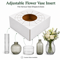Boîte à fleurs en carton de qualité supérieure pour la vente en gros, avec poignée, pour emballer des bouquets de plantes en pot, destinée au marché américain.