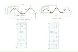 Tự động ba chùm đường cao tốc hộ Lan tôn sóng tai nạn hàng rào Máy W chùm hộ Lan tôn sóng hình thành Hội Đồng Quản trị làm máy móc động cơ mang - Product Image 5