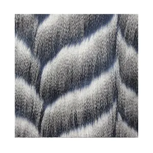 2023 Trendy Factory Direct Grey Peacock Supply home textile long pile faux fur