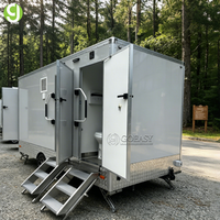 Toilettes portables de luxe Goeasy, toilettes mobiles préfabriquées personnalisées avec un design écologique pour une utilisation en extérieur