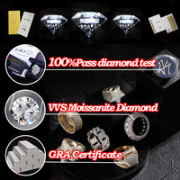 Bague de championnat en moissanite, bijoux hip-hop, argent 925, VVS, entièrement sertie de pierres, bague en moissanite personnalisée