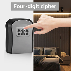 Caja Fuerte con Contraseña de Combinación de 4 Dígitos para Montar en la Pared, para Uso Doméstico. Caja de Seguridad Pequeña con Cerradura para Llaves Se Puede <span class=keywords><strong>Cambiar</strong></span> la Contraseña - Product Image 3