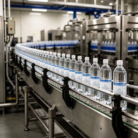 Ligne de production automatique d'eau en bouteille 3 en 1 : soufflage, remplissage, bouchage, étiquetage et emballage – Solution complète