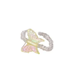 Boutique de bagues en ligne Mignon papillon zircon anneaux pour filles papillon joint torique