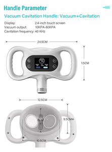 Appareil professionnel de remodelage corporel <span class=keywords><strong>VelaShape</strong></span> avec sonde de cavitation 40K, aspiration, radiofréquence et rouleau pour le remodelage corporel et le Velashaping - Product Image 5