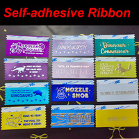 Rubans personnalisés OEM/ODM 3D arc-en-ciel à estampage à chaud, empilables, pour badges, rubans autocollants pour expositions, rubans en satin imprimés