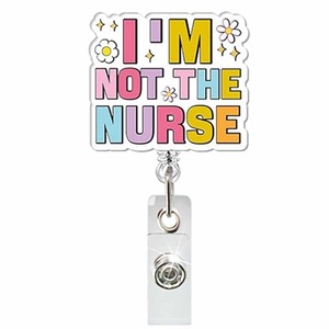 Accessoires cadeaux en acrylique personnalisés en gros, <span class=keywords><strong>lettres</strong></span> mignonnes, badge d'infirmière, clip de défilement - Product Image 5