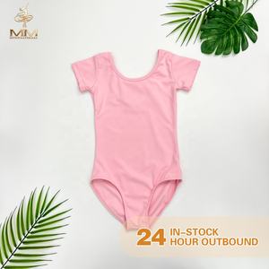 Maillot de Ballet de Manga Corta para Niñas con Vestido Desmontable, Estampado de Estrellas Plateadas, Traje de Danza Infantil de Spandex y Poliéster - Product Image 2