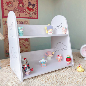 Double Layer <b>Desktop</b> <b>Shelf</b> Storage Rack For Makeup And Office Organization Standing Type Rectangle Shape - Product Image 1