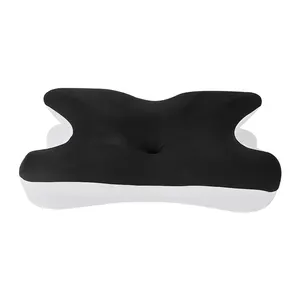 Bantal serviks kontur busa memori ergonomis ortopedi penopang leher bantal