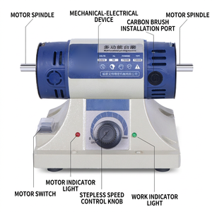 Multifunctional bench grinder, small multifunctional polishing <b>tool</b> for woodworking, jade carving, and polishing - Product Image 3